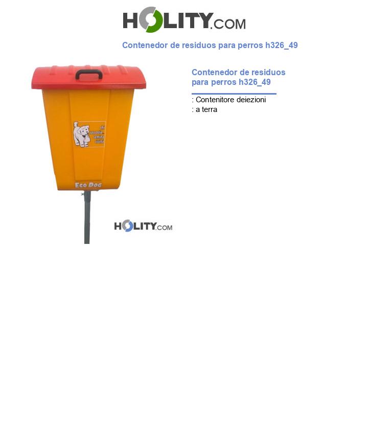 Contenedor de residuos para perros h326_49