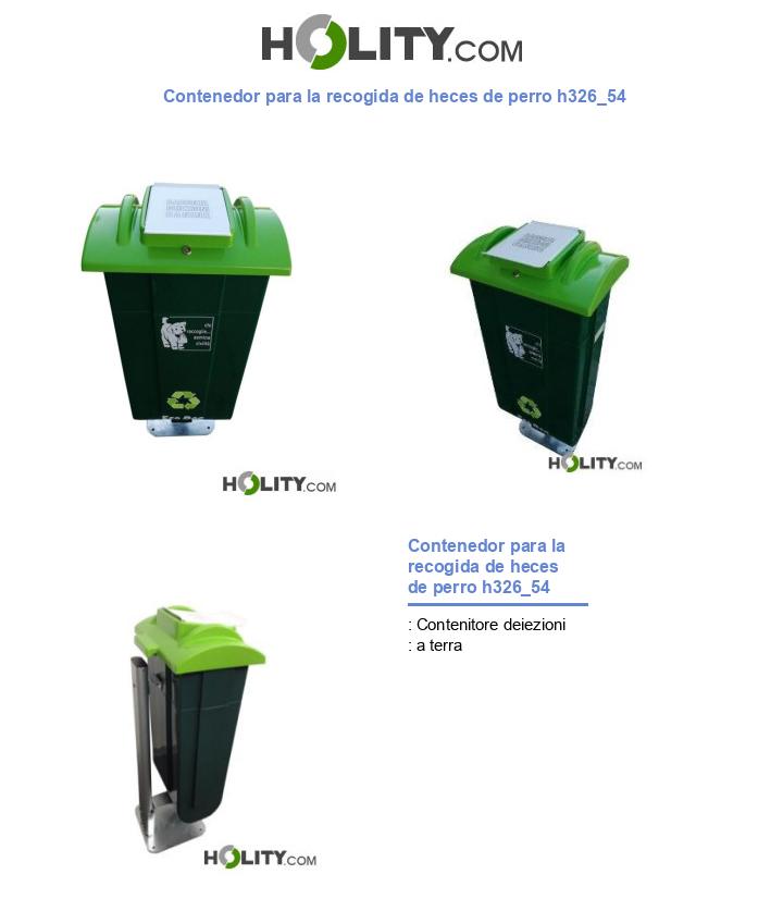 Contenedor para la recogida de heces de perro h326_54
