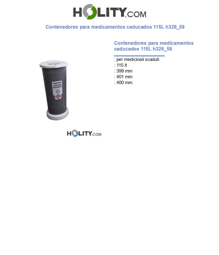 Contenedores para medicamentos caducados 115L h326_58