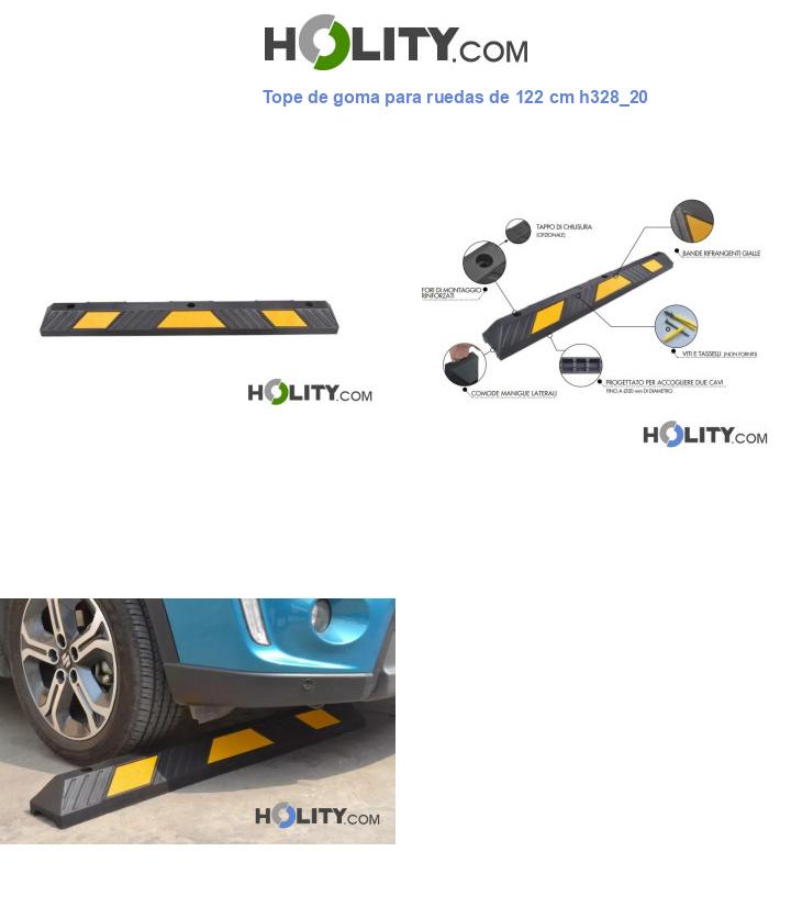 Tope de goma para ruedas de 122 cm h328_20