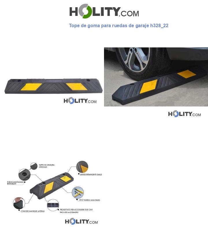Tope de goma para ruedas de garaje h328_22