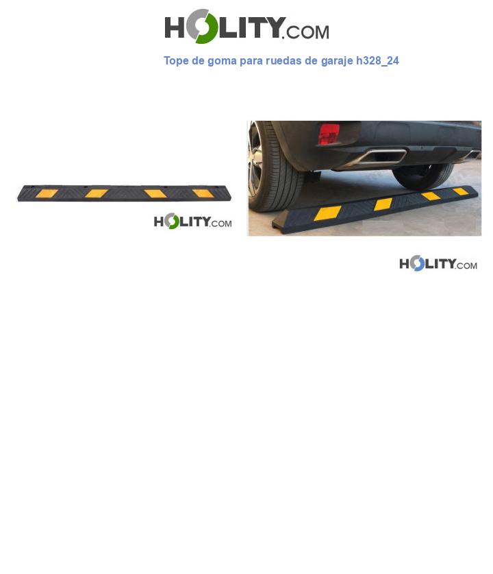 Tope de goma para ruedas de garaje h328_24