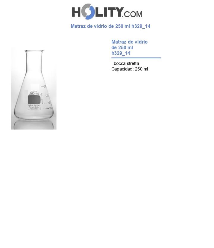 Matraz de vidrio de 250 ml h329_14