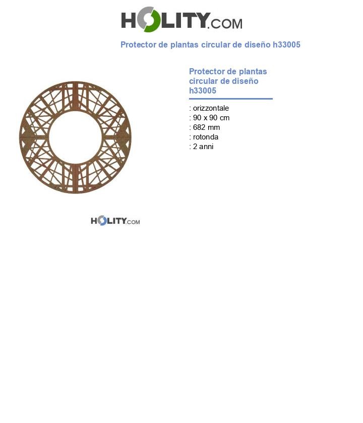 Protector de plantas circular de diseño h33005