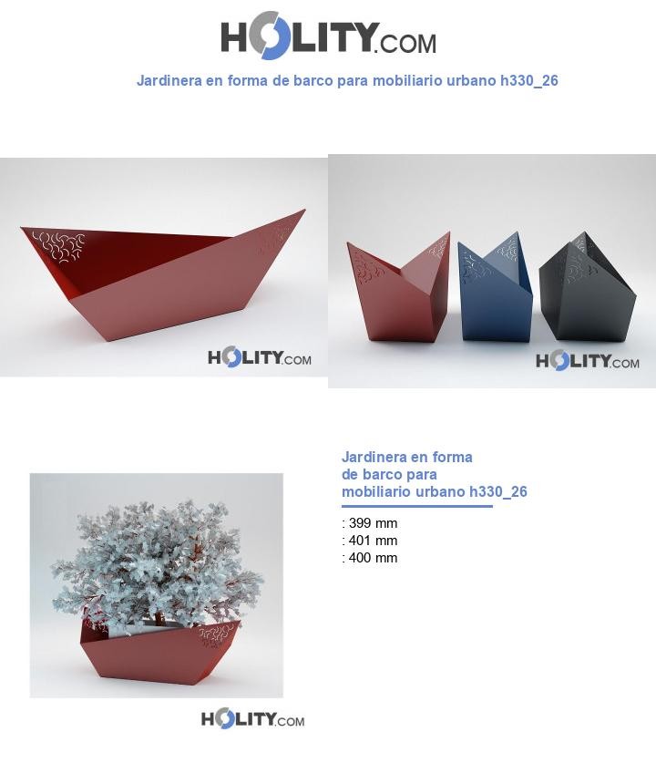Jardinera en forma de barco para mobiliario urbano h330_26