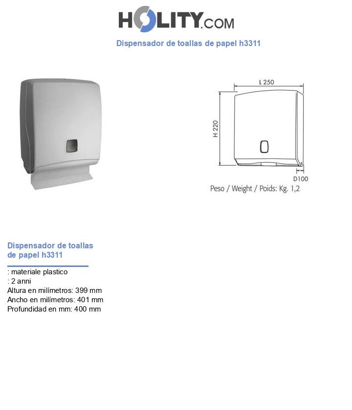 Dispensador de toallas de papel h3311