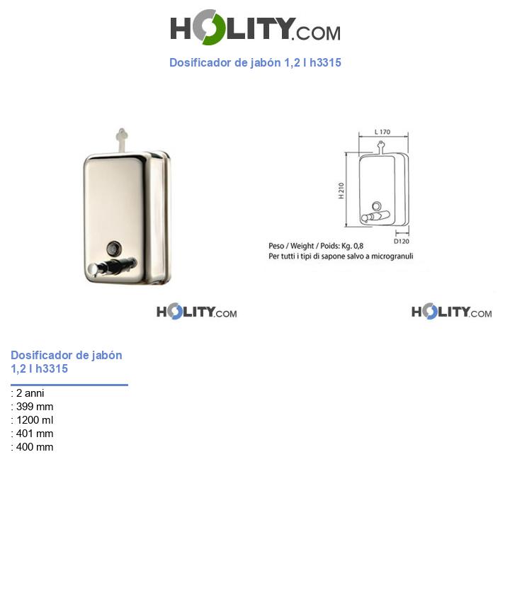 Dosificador de jabón 1,2 l h3315