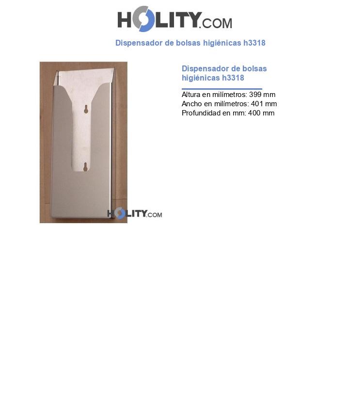 Dispensador de bolsas higiénicas h3318