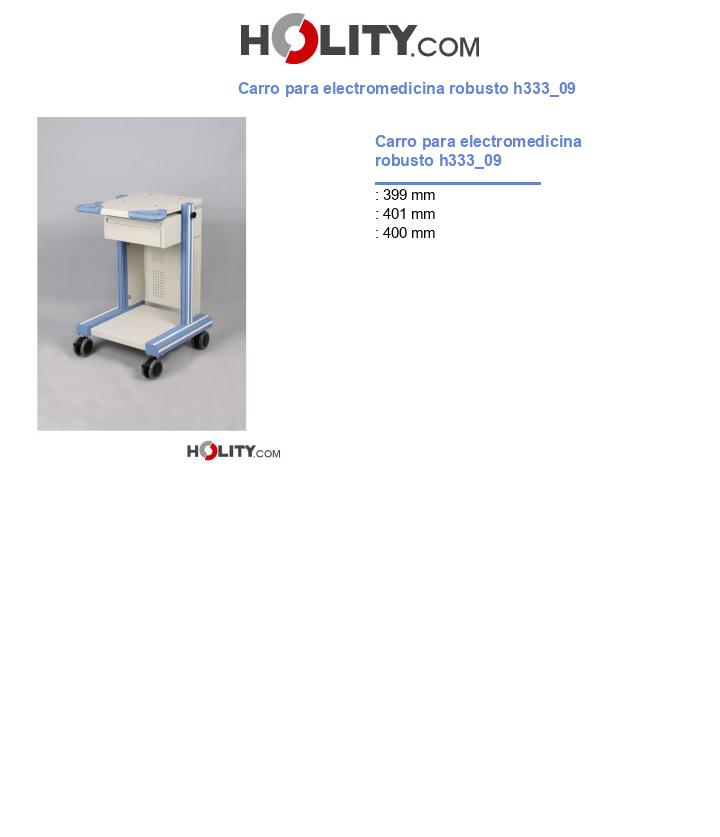Carro para electromedicina robusto h333_09