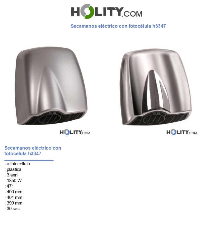 Secamanos eléctrico con fotocélula h3347