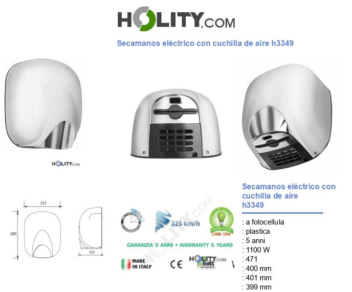 Secamanos eléctrico con cuchilla de aire h3349