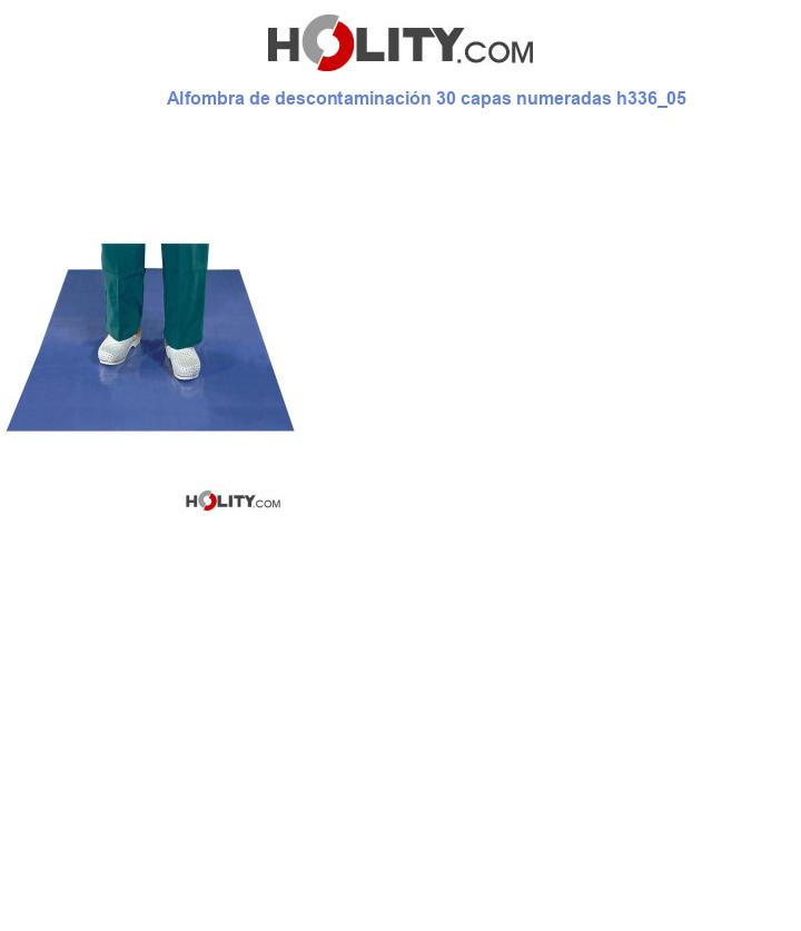 Alfombra de descontaminación 30 capas numeradas h336_05