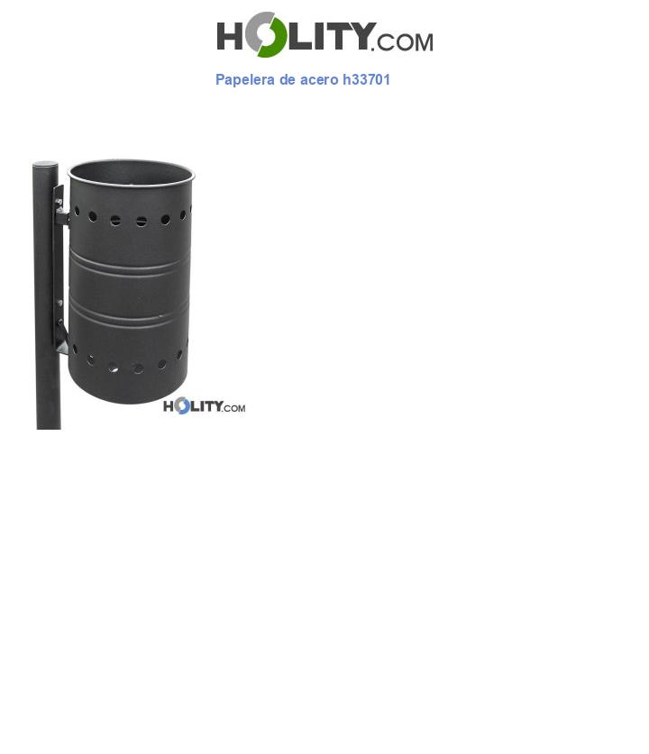 Papelera de acero h33701