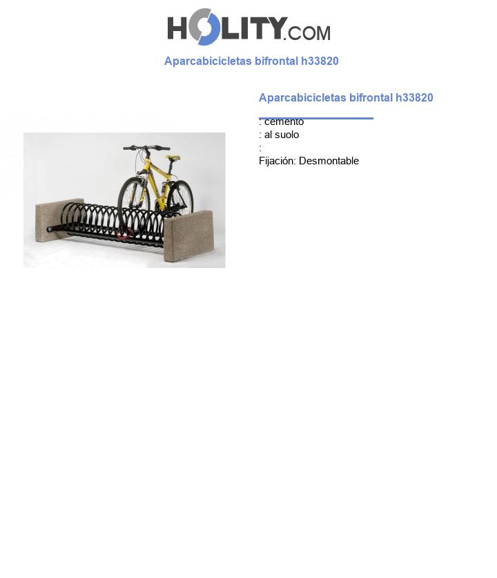Aparcabicicletas bifrontal h33820