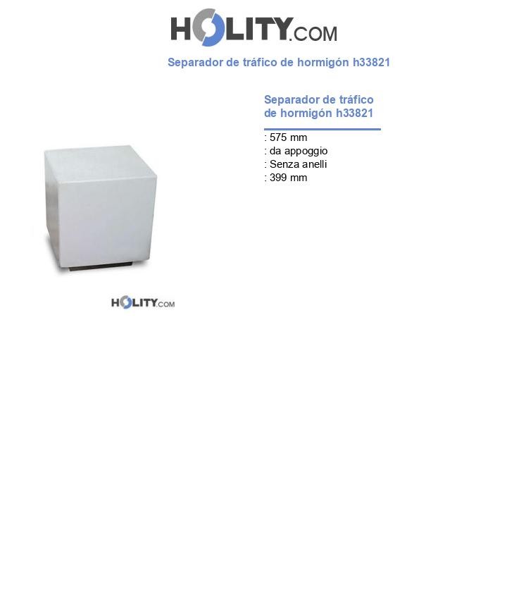 Separador de tráfico de hormigón h33821