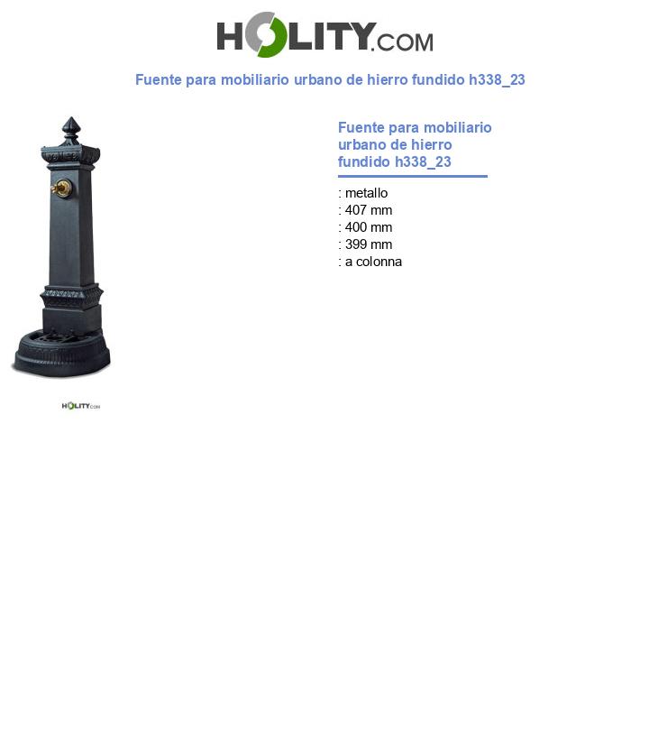 Fuente para mobiliario urbano de hierro fundido h338_23