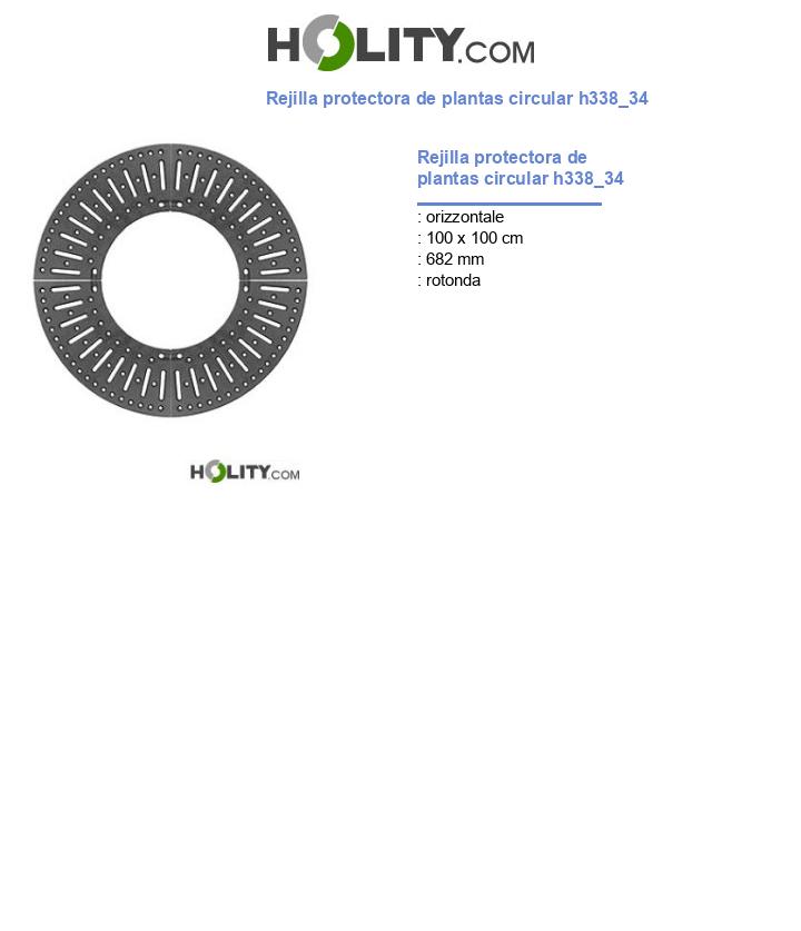 Rejilla protectora de plantas circular h338_34