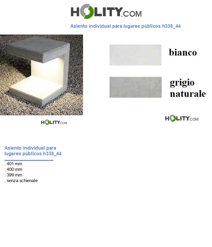 Asiento individual para lugares públicos h338_44