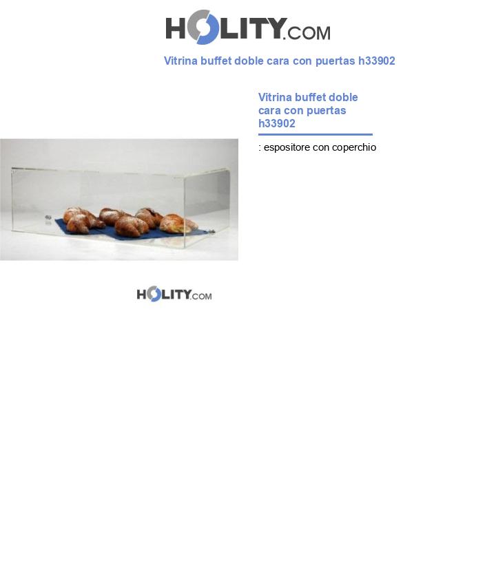 Vitrina buffet doble cara con puertas h33902