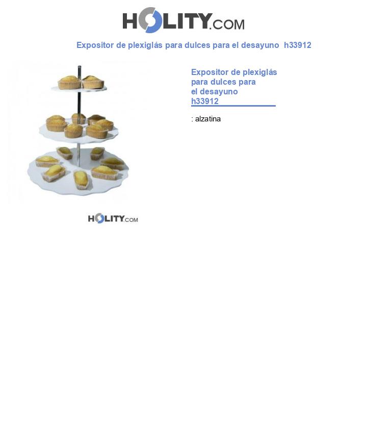 Expositor de plexiglás para dulces para el desayuno  h33912