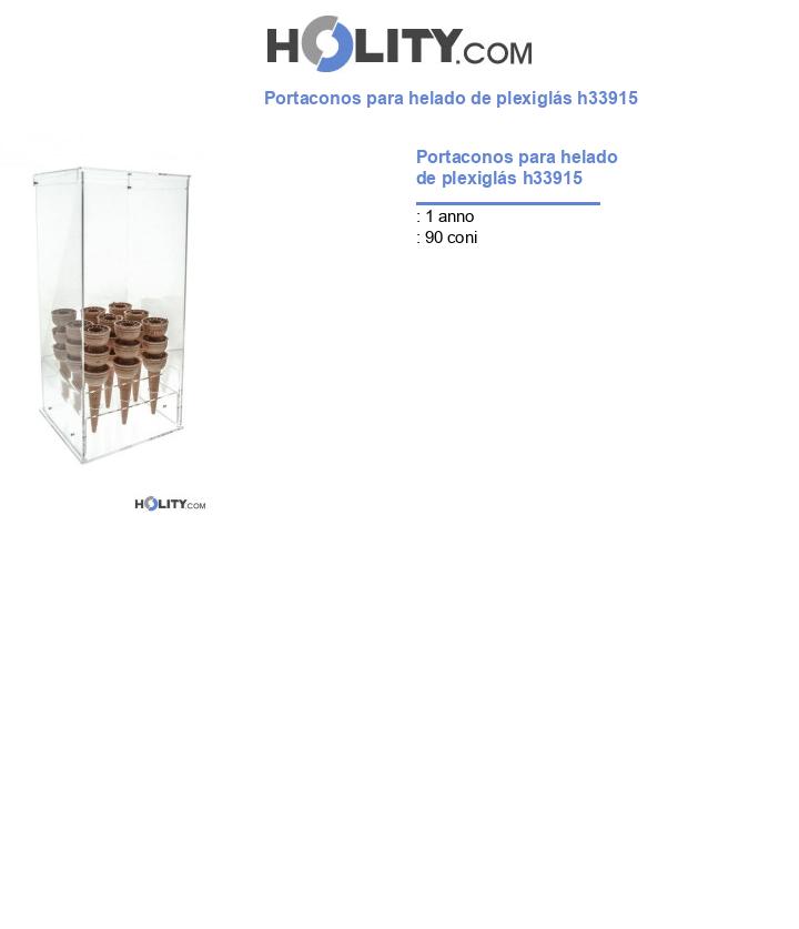 Portaconos para helado de plexiglás h33915