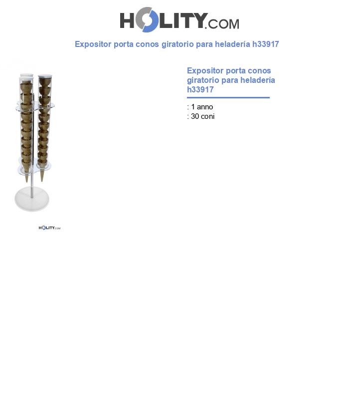 Expositor porta conos giratorio para heladería h33917
