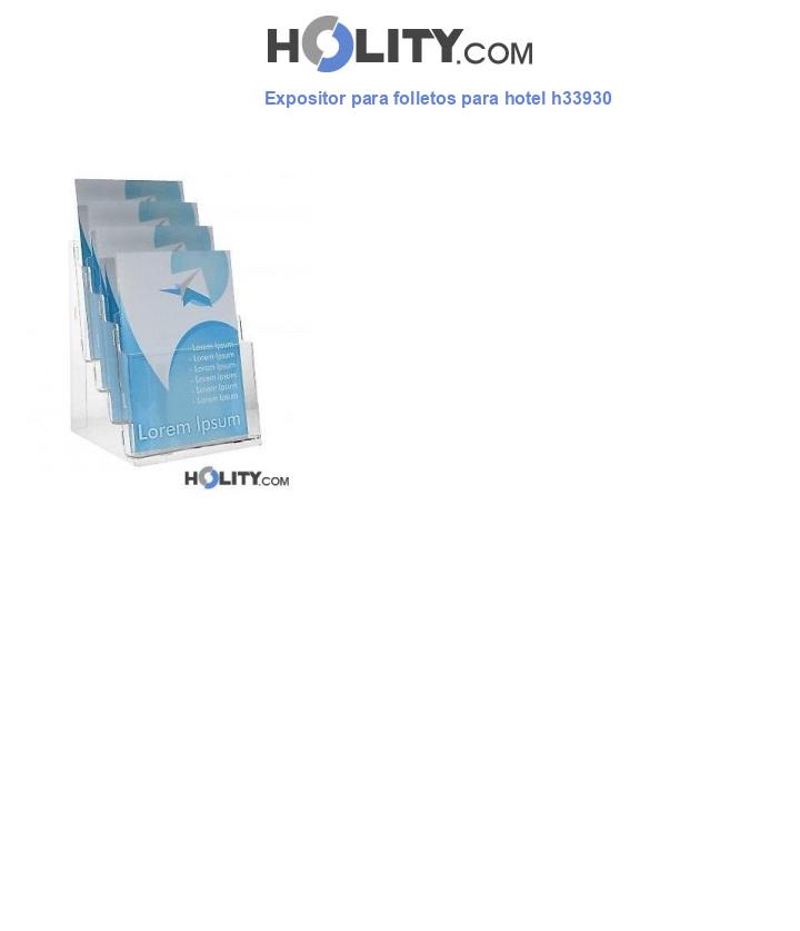 Expositor para folletos para hotel h33930