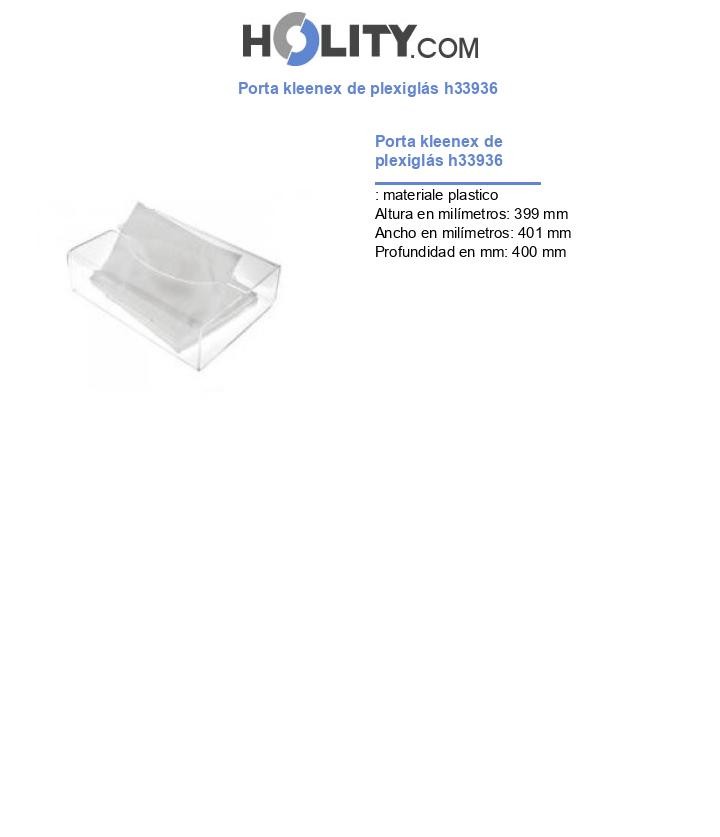 Porta kleenex de plexiglás h33936