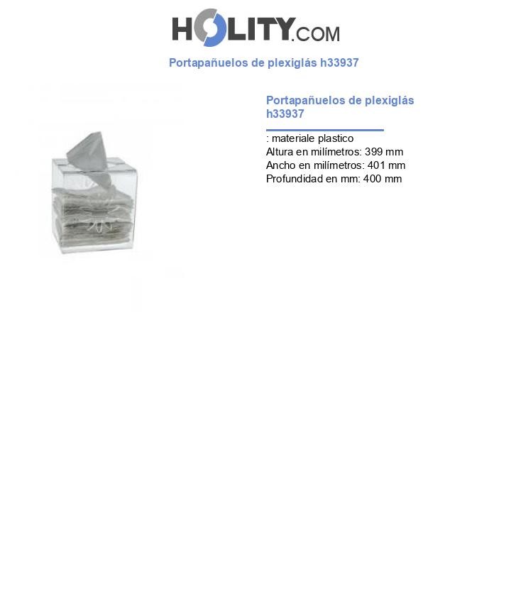Portapañuelos de plexiglás h33937