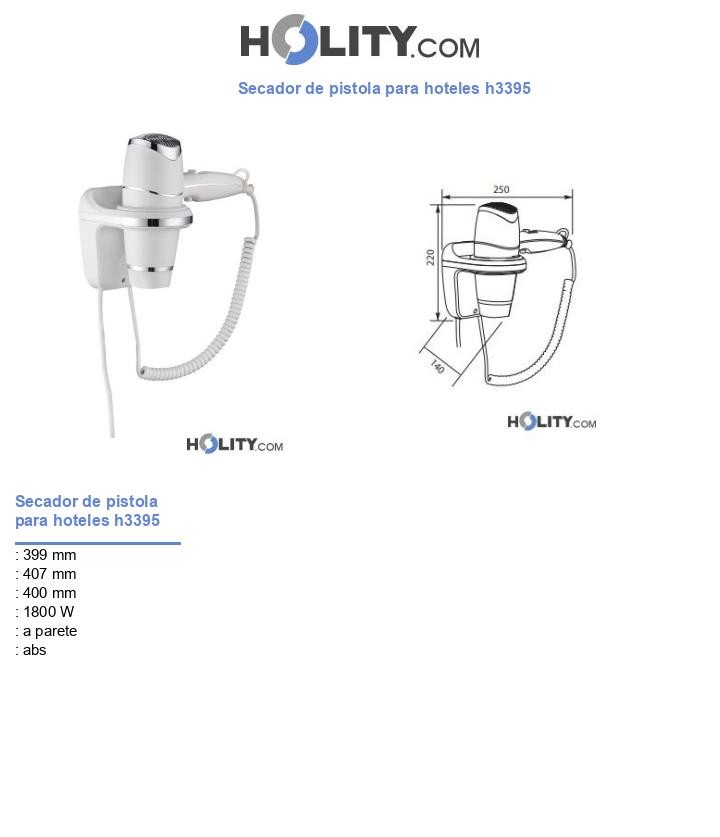 Secador de pistola para hoteles h3395