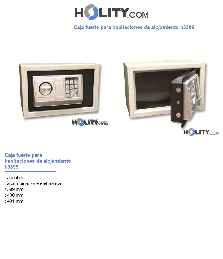 Caja fuerte para habitaciones de alojamiento h3399