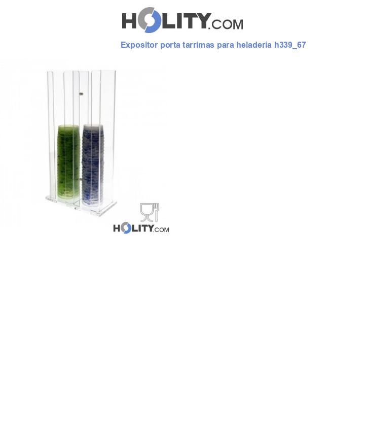 Expositor porta tarrimas para heladería h339_67