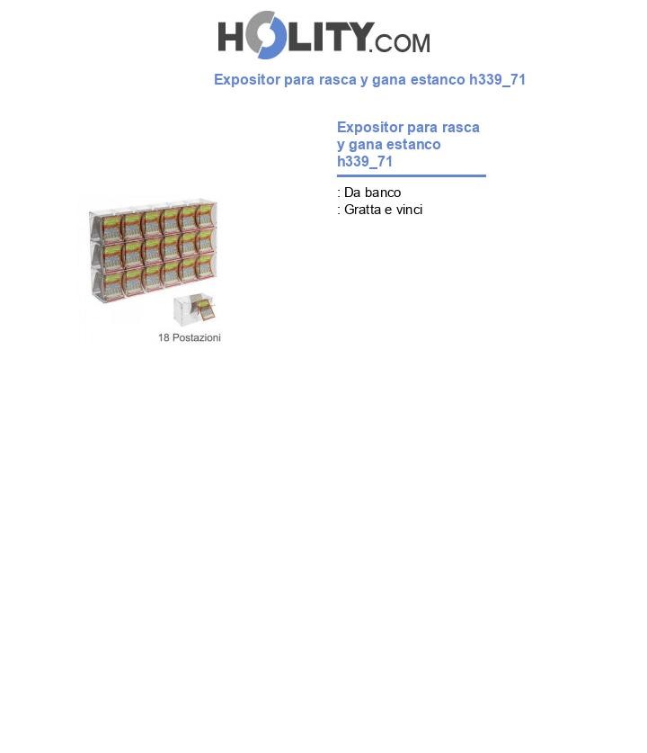 Expositor para rasca y gana estanco h339_71