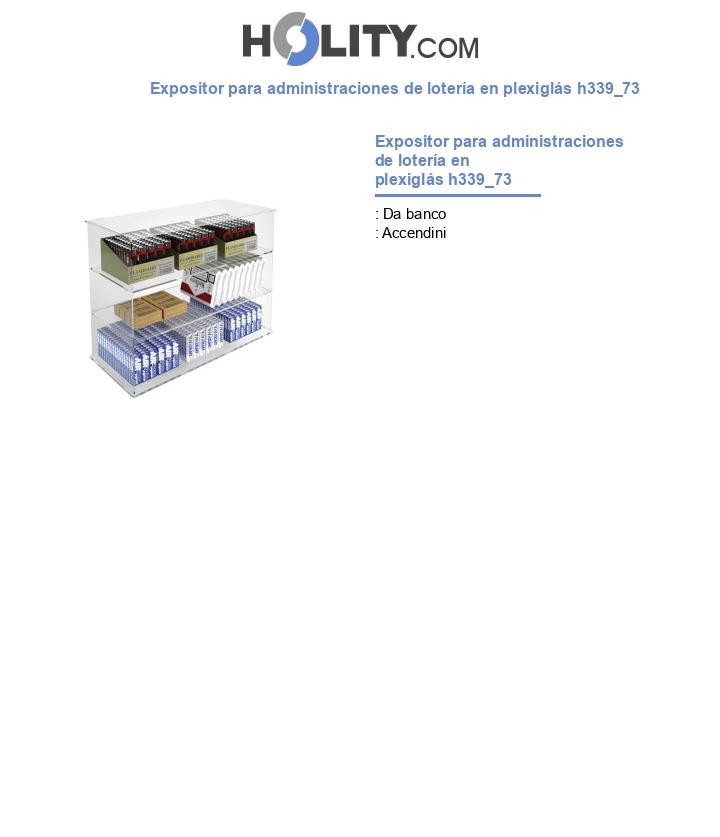 Expositor para administraciones de lotería en plexiglás h339_73