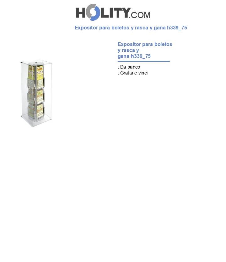 Expositor para boletos y rasca y gana h339_75