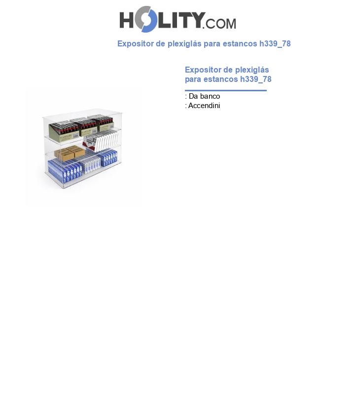 Expositor de plexiglás para estancos h339_78