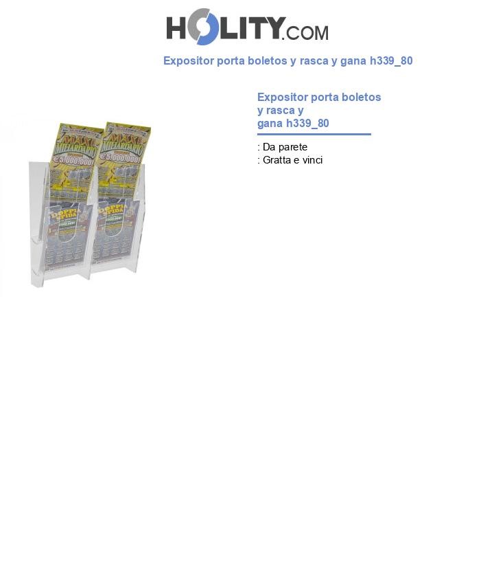 Expositor porta boletos y rasca y gana h339_80