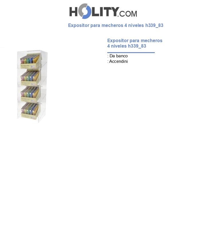 Expositor para mecheros 4 niveles h339_83
