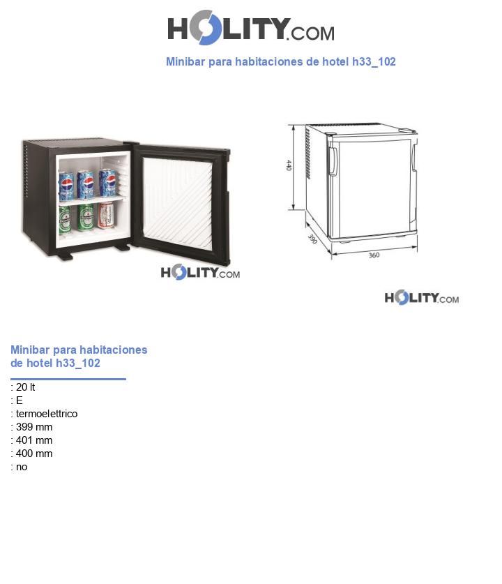 Minibar para habitaciones de hotel h33_102