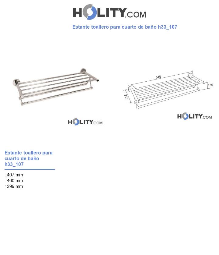 Estante toallero para cuarto de baño h33_107
