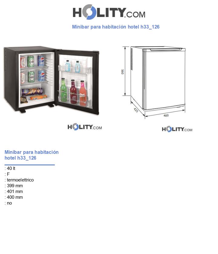 Minibar para habitación hotel h33_126
