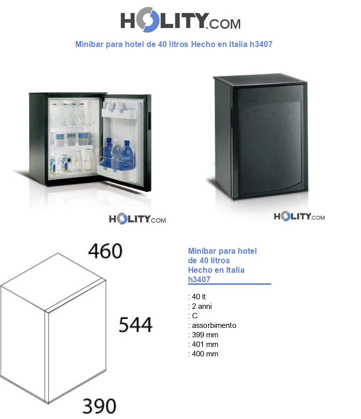 Minibar para hotel de 40 litros Hecho en Italia h3407