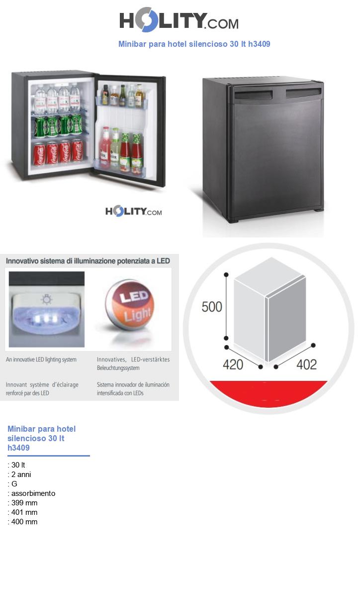 Minibar para hotel silencioso 30 lt h3409