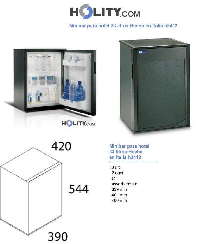 Minibar para hotel 33 litros Hecho en Italia h3412