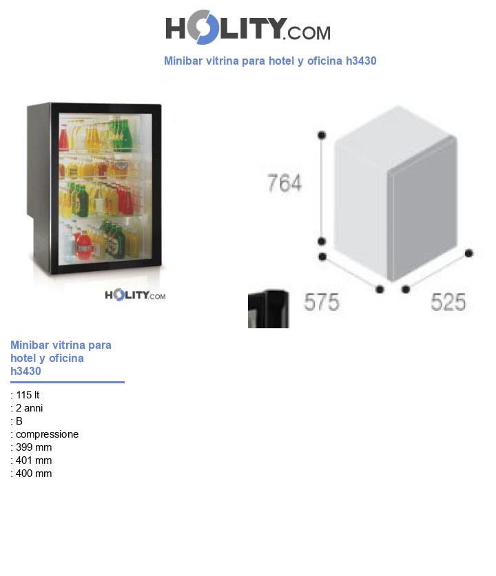 Minibar vitrina para hotel y oficina h3430