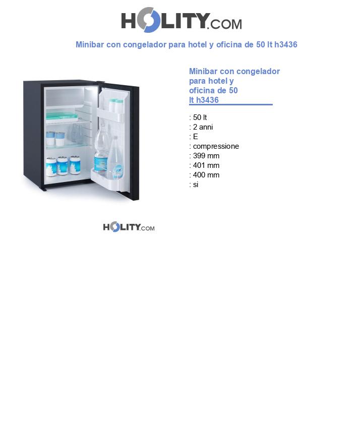 Minibar con congelador para hotel y oficina de 50 lt h3436
