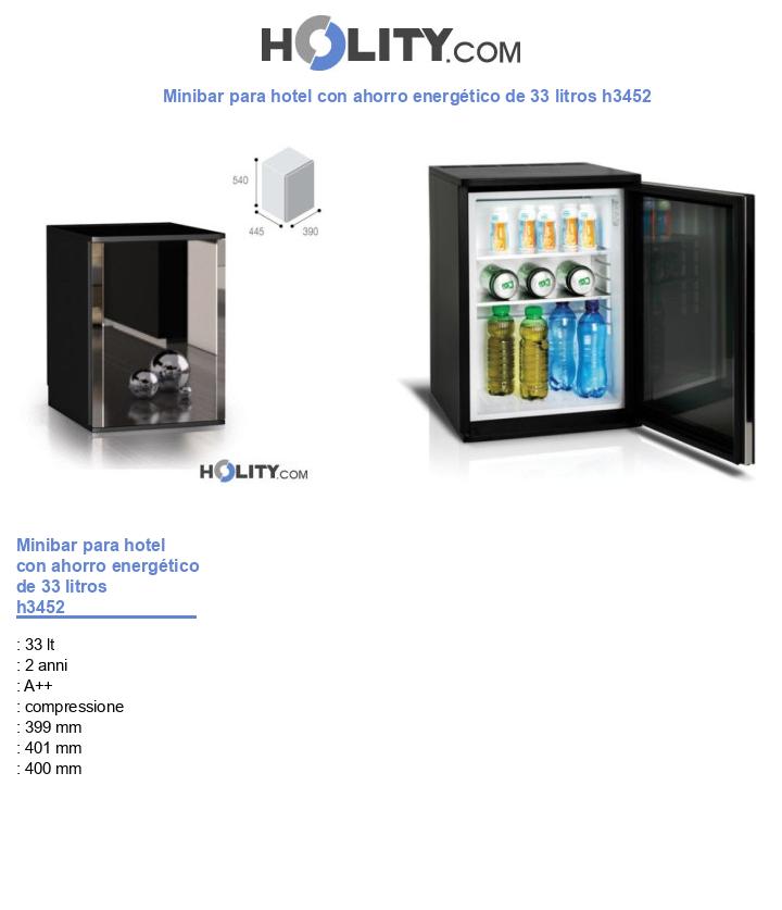 Minibar para hotel con ahorro energético de 33 litros h3452