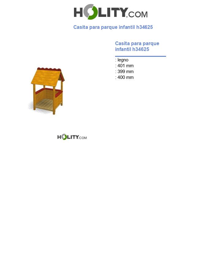 Casita para parque infantil h34625