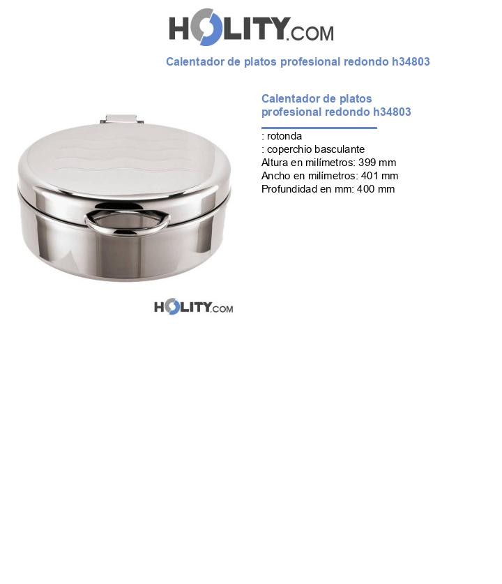 Calentador de platos profesional redondo h34803