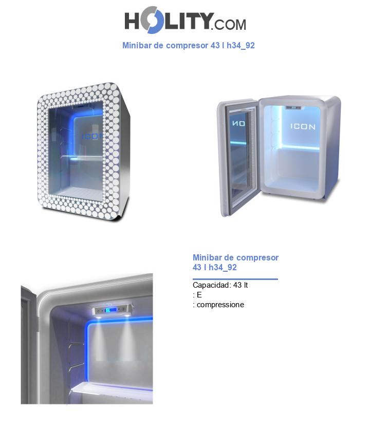 Minibar de compresor 43 l h34_92